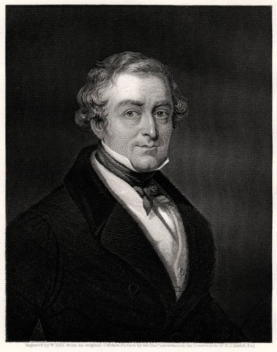 Sir Robert Peel, Britse premier, 19e eeuw door W. Holl
