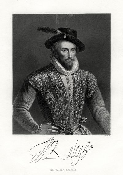 Sir Walter Raleigh door W. Holl