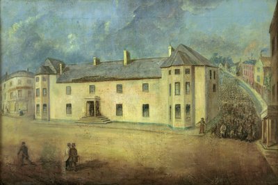 Chartisten aanvallen het Westgate Hotel, Newport op 4 november 1839 door W. Howell