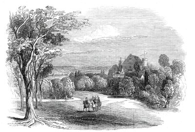 Schloss Rosenau, nabij Coburg - uit de tekening van Zijne Koninklijke Hoogheid Prins Albert door W. J. Linton