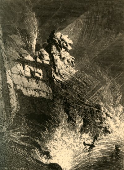 De Spuitende Hoorn in een Storm, 1872 door W. J. Linton
