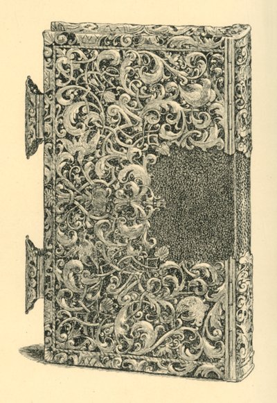 Zilveren vergulde boekomslag, 1881 door W Jones