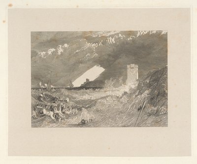 Ingang van de Haven van Fowey, Cornwall door W. R. Smith