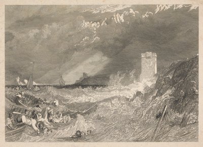 Ingang van de haven van Fowey, Cornwall door W. R. Smith