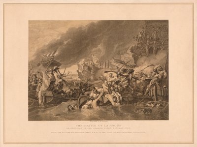 De Slag bij La Hogue, 1692 1878 door W Ridgway