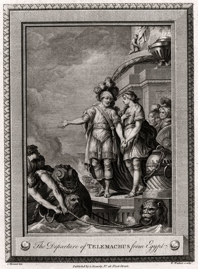 Het vertrek van Telemachus uit Egypte door W. Walker