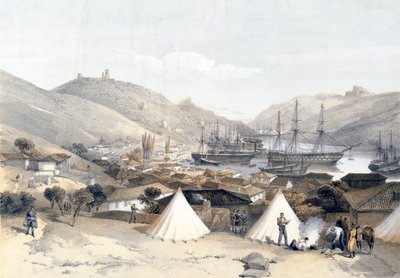 Balaklava Kijkend naar de Zee, 1855 door W Walton