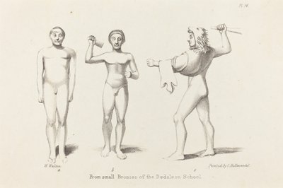 Daedaliaanse figuren van bronzen door W. Walton after John Flaxman