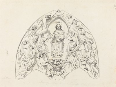 Laatste Oordeel, Lincoln Kathedraal door W. Walton after John Flaxman