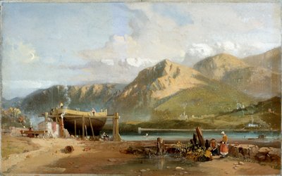 Scène op de Traeth Bach, Noord-Wales door W Williams