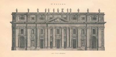 St. Pieter - oostelijke voorgevel, 1889 door W and AK Johnston