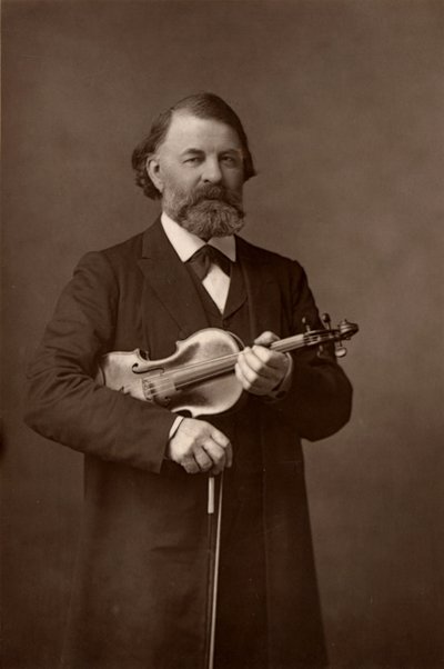 Joseph Joachim (1831-1907) Hongaarse violist, componist en directeur van het Berlijns Conservatorium door W. and D. (after) Downey