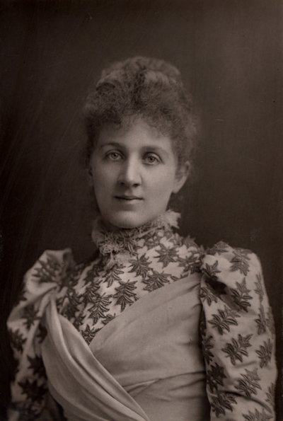 Liza Lehmann (Elizabetta Nina Mary Frederika Lehmann - 1862-1918) Engelse sopraan en componist door W. and D. (after) Downey