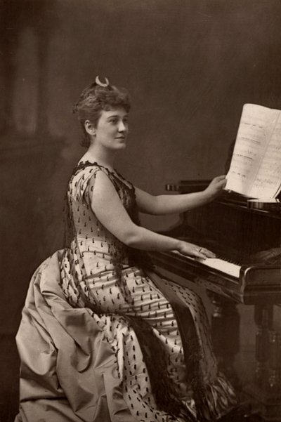 Madame Nordica (Lilian Norton) (1857-1914) Amerikaanse sopraan. (woodburytype) door W. and D. (after) Downey