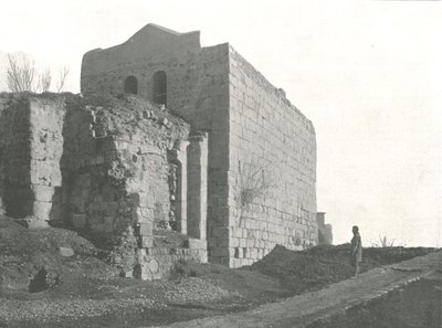 Toren van waaruit Sint Paulus in een mand afdaalde, Damascus, Ottomaans Syrië, 1895 door W and S Ltd
