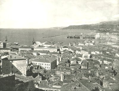 Stad en haven, Triëst, Italië, 1895 door W and S Ltd