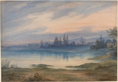 Landschap bij Straatsburg met Uitzicht op St. Gall door W. van Detta
