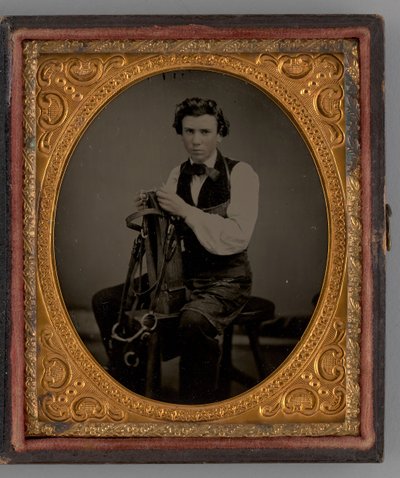 Zonder Titel Edward France, Harnasmaker, 1860 door Wade P. Canal