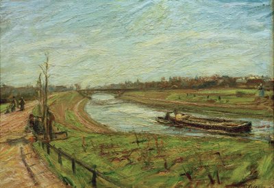 Landschap aan het Teltowkanaal door Waldemar Rosler