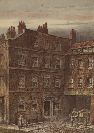 Het huis van Dr. Johnson, Gough Square, Fleet Street door Waldo Sargeant