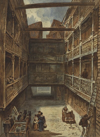 De Vier Zwanen Herberg, Bishopsgate door Waldo Sargeant