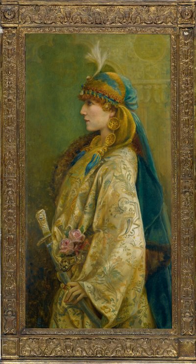 Portret van Sarah Bernhardt als Roxanna in 