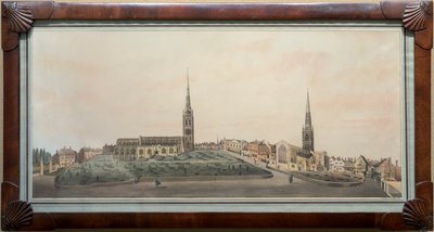 Een panoramisch uitzicht op de stad Coventry door Walker