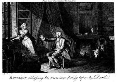 Jean Jacques Rousseau 1712-1778, Franse Verlichtingsfilosoof en opvoedkundige door Walker