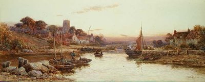 Wootton vanaf de rivier door Walker Stuart Lloyd