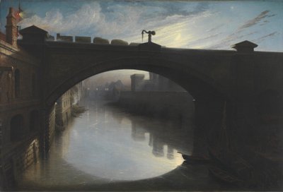 Spoorbrug over de rivier Cart, Paisley door Waller Hugh Paton