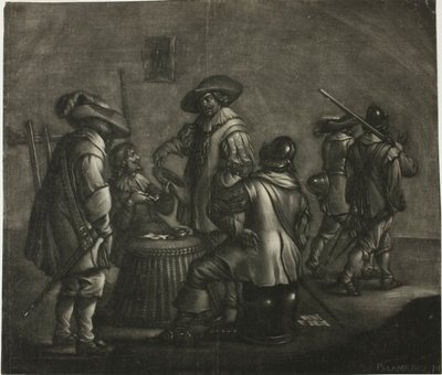 Groep van zes soldaten door Wallerand Vaillant
