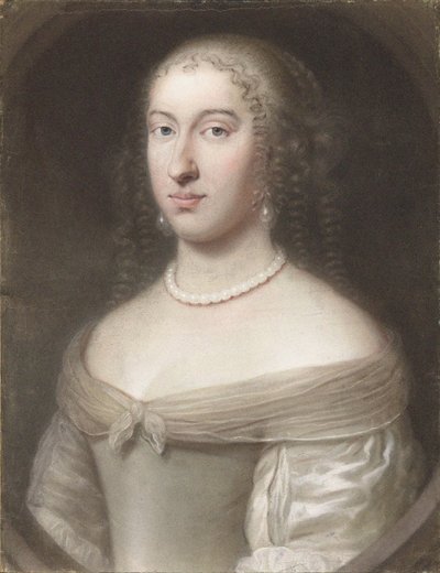 Portret van Maria Theresa van Spanje 1638-1683, koningin-gemalin van Frankrijk en Navarra, 1660 door Wallerant Vaillant