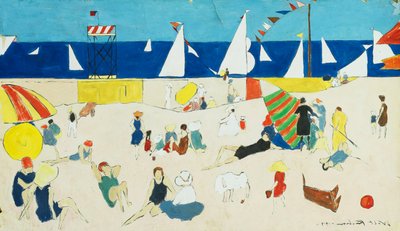 Op het Strand door Walt Kuhn