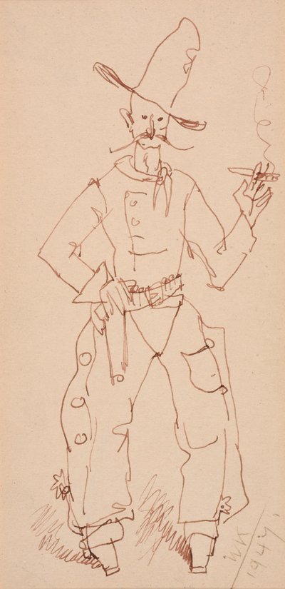 Cowboy Roken door Walt Kuhn
