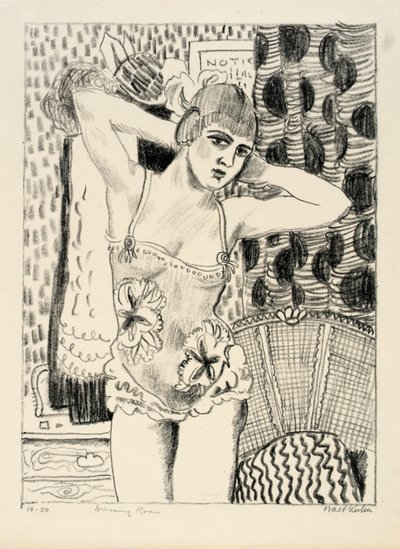 Kleedkamer door Walt Kuhn