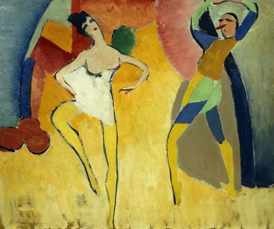 Pierrot en Pierrette door Walt Kuhn