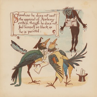 Illustratie voor Pothooks and Perseverance door Walter Crane door Walter (after) Crane