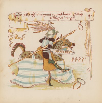 Illustratie voor Pothooks and Perseverance door Walter Crane door Walter (after) Crane
