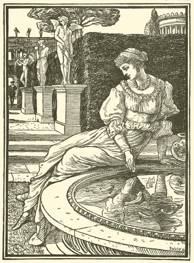 Prinses Fiorimonde (gravure) door Walter (after) Crane