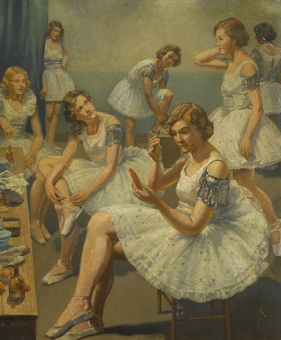 Voorbereiding voor het ballet door Walter Ashworth