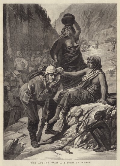 De Afghaanse Oorlog, een Zuster van Barmhartigheid door Walter Charles Horsley