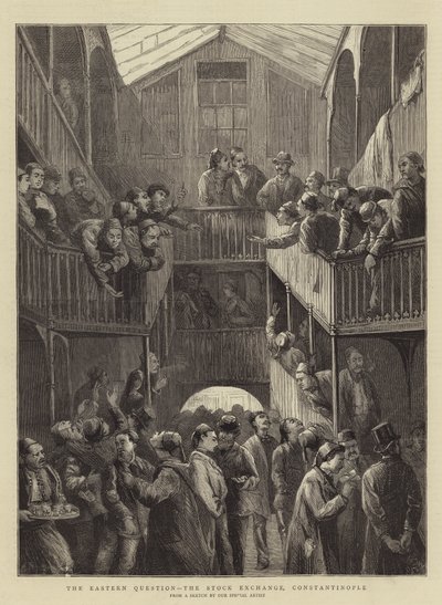 De Oosterse Kwestie, de Beurs, Constantinopel door Walter Charles Horsley