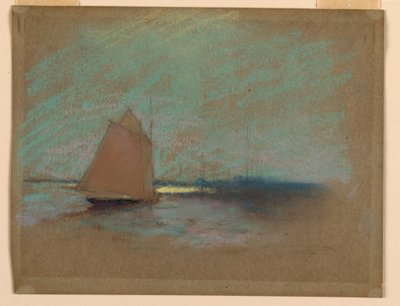 Zeegezicht door Walter Clark