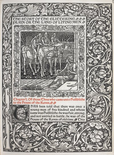 Hoofdstuk I. Van die drie die naar Hallblithe kwamen naar het huis van de Raaf door Walter Crane