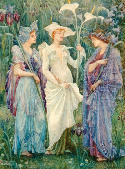 Tekenen van de Lente, 1894 door Walter Crane
