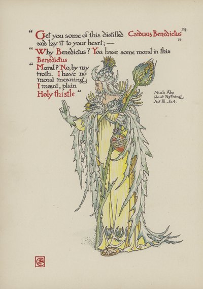 Bloemen uit Shakespeares tuin door Walter Crane