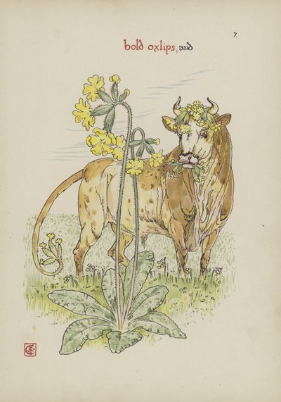 Bloemen uit Shakespeares tuin door Walter Crane