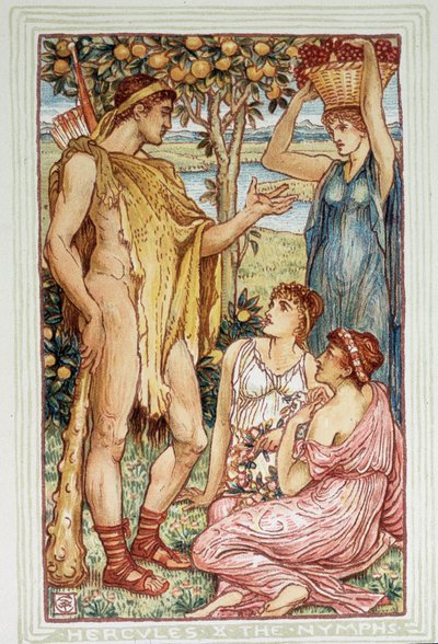 Hercules (Heracles) en de nimfen - in 
