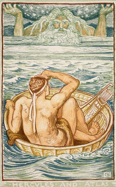 Hercules en Atlas, illustratie uit 