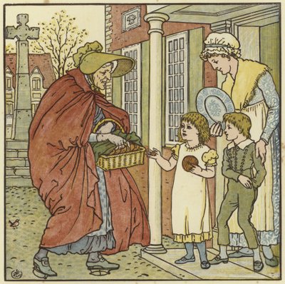 Hot Cross Buns door Walter Crane